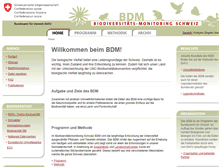 Tablet Screenshot of biodiversitymonitoring.ch